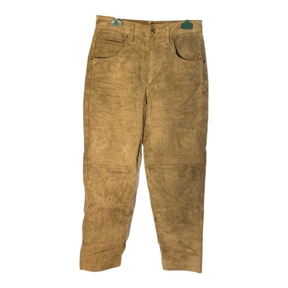 Lizwear by Liz Clairborne Leather Suede High Rise Pants 8 - Picture 1 of 4
